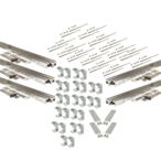 Hanger bolt mounting set 4plus, 10 coll. for various roofings and facades