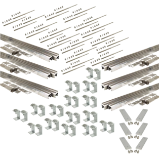 Hanger bolt mounting set 4plus, 12 coll. for various roofings and facades