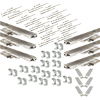 Hanger bolt mounting set 4plus, 12 coll. for various roofings and facades