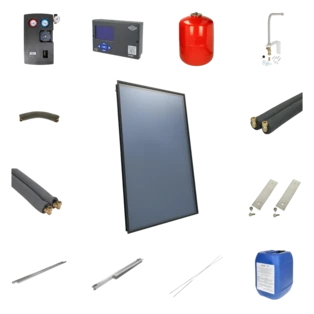 Solarpakket met 5 collectoren