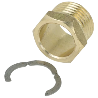 Screw connection 1/2" ET for DN12 corrugated stainless steel pipes