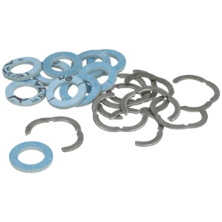 Anelli di sicurezza con guarnizioni DN12 per tubi ondulati in acciaio inox