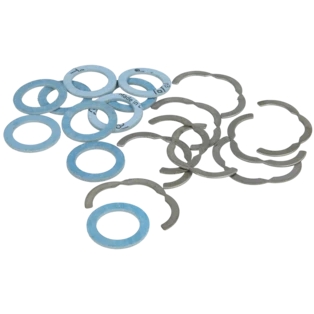 Anelli di sicurezza con guarnizioni DN20 per tubi ondulati in acciaio inox