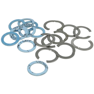 Anelli per spessore con guarnizione DN25 per tubi ondulati in acciaio inox