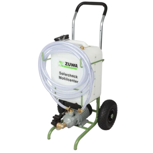 Zuwa Solarcheck Mobilecenter P 80 wagen op wielen met pomp, tank &amp; slangen