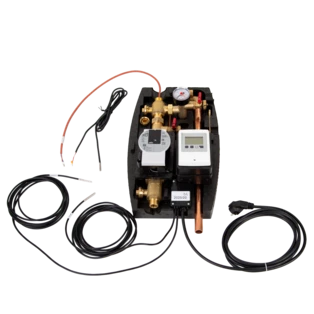 Einstrang Solarstation mit Regelung und Pumpe