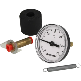 Contactthermometer voor ge&iuml;soleerde leidingen 