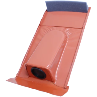 Rohrdurchf&uuml;hrung f&uuml;r Ton-Dachziegel rot