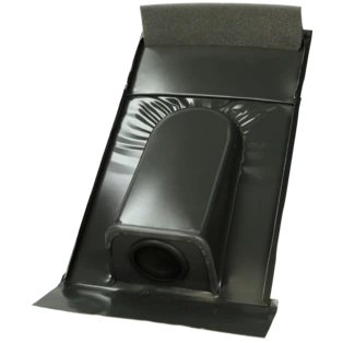 Roof flashing for clay roof tiles anthracite
