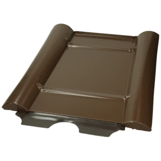 Tegola solare in acciaio zincato "calcestruzzo" colore marrone