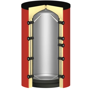 Buffer storage tank for cooling and heating 1,325 litres