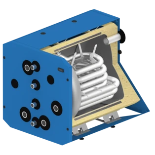 Accumulatore d'acqua fresca a basamento 120 litri 1 scambiatore addizionale