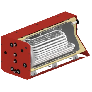 Unterstellfrischwasserspeicher 500 Liter liegend 1 Zusatzw&auml;rmetauscher