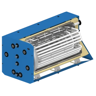 Accumulatore acqua fresca a basamento 400 litri 2 scambiatori addizionali