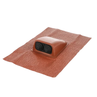 Dakafdichtend Solar steenrood dubbelvoudige buisdoorvoer &Oslash; 31 - 45 mm