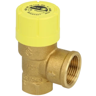 Safety valve 6 bar for solar 1/2" IT x 3/4" IT