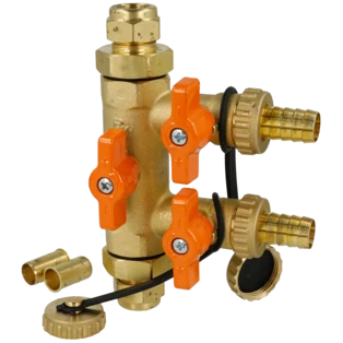 Unit&eacute; de rin&ccedil;age et de remplissage DN20 15 mm