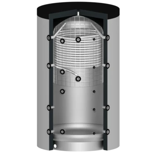 Fresh-water storage tank 2,600 l silver
