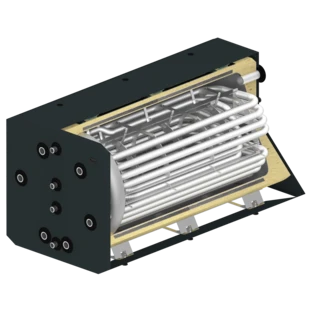 Built-under fresh-water storage tank 400 l horizontal 2 extra HXs