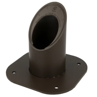 Passage chemin&eacute;e solaire horizontal DN 50 / 70 brun