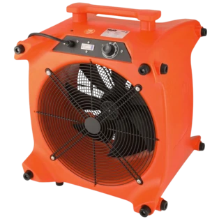 Axial ventilator for drying and cooling