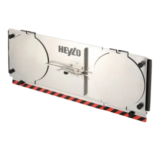 Universal dust control door with hose connection