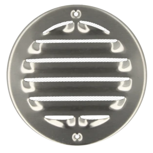 Upmann griglia d'intemperie tonda inox spazzolato 100 mm