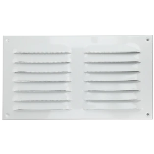 Wetterschutzgitter Aluminum wei&szlig; 300 x 150 mm