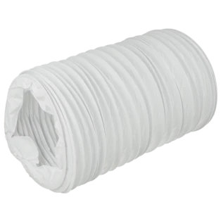 Ventilation hose &Oslash; 100 mm white 1 m with spring steel spiral