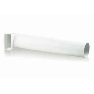 L&uuml;ftungskanal-Umlenkst&uuml;ck 110 x 55 mm mit Rohr x 500 mm