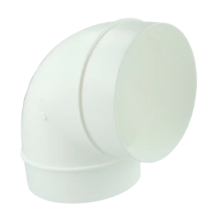 L&uuml;ftungskanal- Rundbogen 90&deg; &Oslash; 100 mm mit Muffe