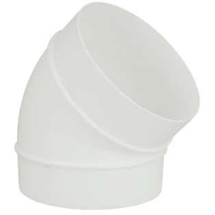 Round ventilation duct 45&deg; &Oslash; 100 mm with socket