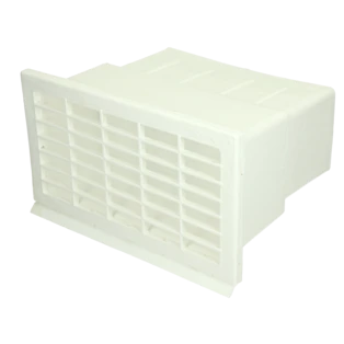 Tube plat 150 Upmann conduit ventilation grille ext&eacute;rieure avec clapet de retenue