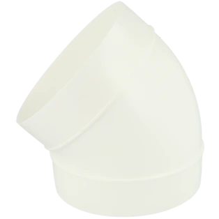 Round ventilation duct 45&deg; &Oslash; 125 mm with socket