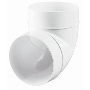 L&uuml;ftungskanal-Rundbogen 90&deg; &Oslash; 125 mm mit Muffe 