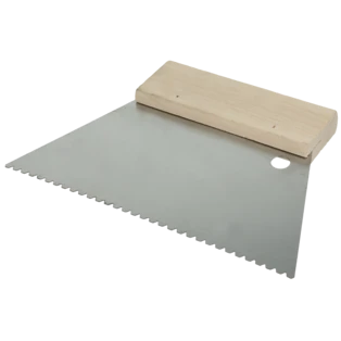 Peigne &agrave; colle 180 mm dentelure trap&egrave;ze 2 x 3 mm