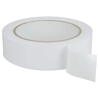 Plastic tape smooth white 30 mm