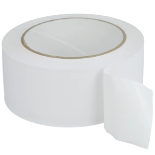 Plastic tape cross-grooved white 50 mm