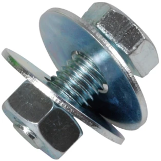 Schroef met moer M5 x16 mm