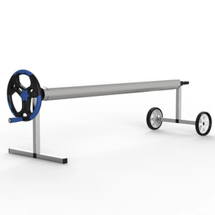 Mobiel oprolapparaat voor zwembadafdekkingen