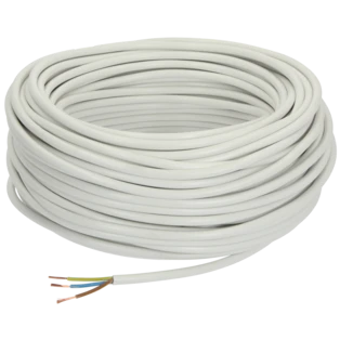 PVC flexible cable 3 x 1.5 mm&sup2; H05VV-F with protective conductor