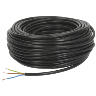 PVC hose cable 3 x 2.5 mm H05VV-F with protective conductor