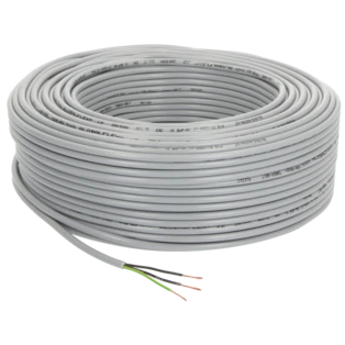 PVC control cable 3 x 0.75 mm&sup2; with protective conductor