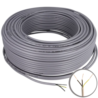 PVC control cable 3 x 1.0 mm&sup2; with protective conductor