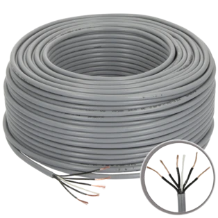 PVC control cable 5 x 1.5 mm&sup2; without protective conductor