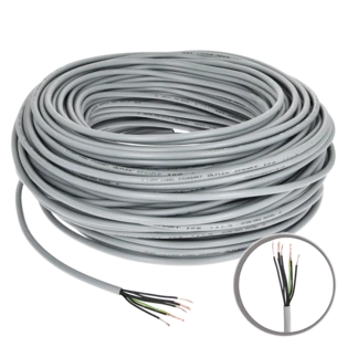 C&acirc;ble de commande PVC 7 x 0,75 mm&sup2; avec conducteur de protection