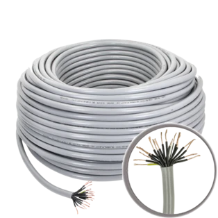 PVC control cable 18 x 0.75 mm&sup2; with protective conductor