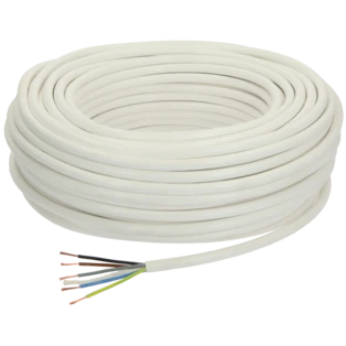 PVC slang 5 x 1,5 mm&sup2; H05VV-F met aardgeleider 