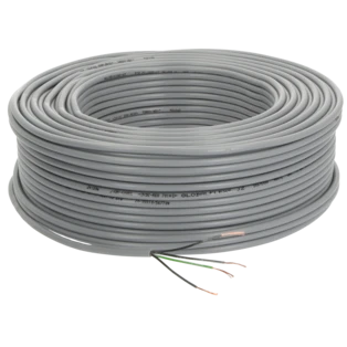 PVC control cable 4 x 0.5 mm&sup2; with protective conductor