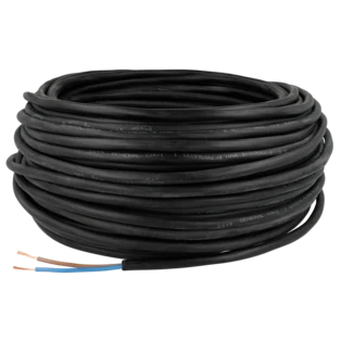 Light-duty rubber-sheathed cable 2 x 0.75 mm&sup2; H05RR-F